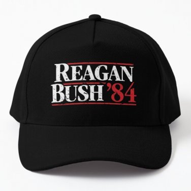 Distressed Reagan Bush 84 Baseball Cap Hat Hip Hop Printed Snapback Czapka Sun