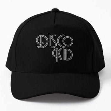 Disco Unisex Baseball Cap Hat Black Casquette Printed Czapka