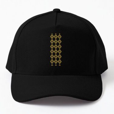 Diamond Pattern Baseball Cap Hat Casquette Hip Hop Mens Women Black