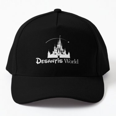 Desantis World Funny Anti Woke Corporati Baseball Cap Casquette Hat Black