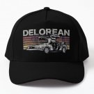 Delorean Baseball Cap Casquette Hat Women Hip Hop Snapback Black