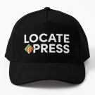 New Logo Dark Mode! Locate Press Books Logo & Tagline Baseball Cap Casquette Hat Tactical Cap Caps
