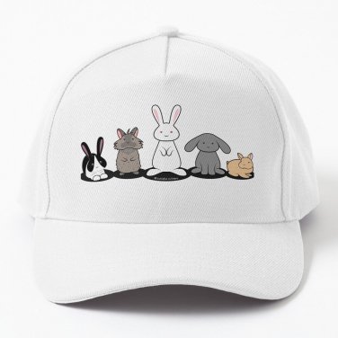 My Favorite Breed Rescued Bunnies Baseball Cap Casquette Hat Trucker Cap Sun Hat Cap