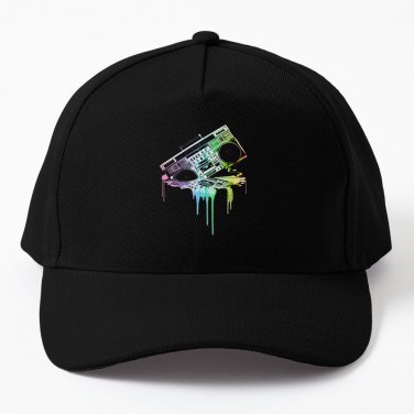 Melting Boombox Vintage Distressed Look Baseball Cap Casquette Cosplay Hat Caps