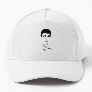Maria Callas Pearls Baseball Cap Casquette Hat Rugby Hat