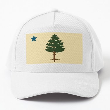 Maine Flag 1901 Baseball Cap Casquette Cap Thermal Golf Hat