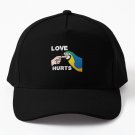 Love Hurts Blue And Gold Macaw Parrot Valentine'S Day Baseball Cap Casquette Rugby Caps Hat
