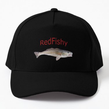 Life Like Red Fish Baseball Cap Casquette Horse Hat Dad Hat