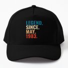 Legend Since May 1983 Retro Vintage Baseball Cap Casquette Cap Ball Cap Snap Back Hats Sun