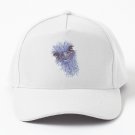 Friendly Australian Emu Watercolor Closeup Portrait Baseball Cap Hat Casquette Snapback