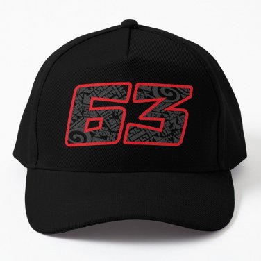 Francesco Bagnaia Number 63 2022 Baseball Cap Unisex Hat Casquette Snapback