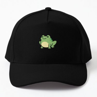 Frog Baseball Cap Hat Snapback Casquette Hip Hop Printed Czapka Black