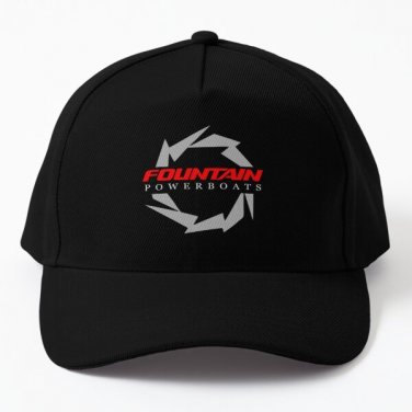 Fountain Powerboats Boat Baseball Cap Hat Hip Hop Black Casquette Snapback Printed