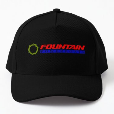 Fountain Boats Powerboat Baseball Cap Casquette Hat Black Snapback Mens