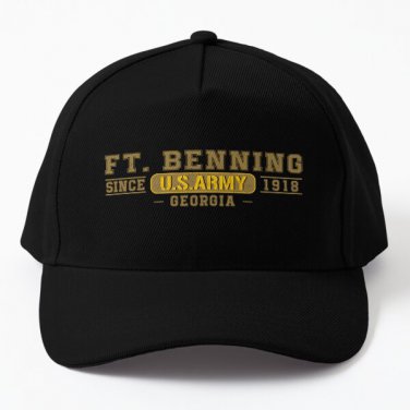 Fort Benning In Georgia Army Base Baseball Cap Hat Printed Snapback Hip Hop Czapka Sun