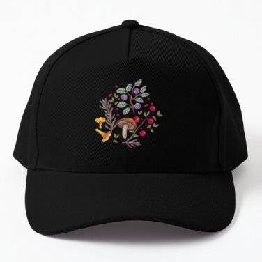 Forest Dream Baseball Cap Hat Czapka Hip Hop Printed Black