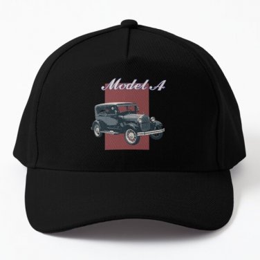 Ford Model A Baseball Cap Hat Black Casquette Printed Snapback