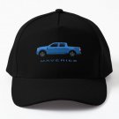 Ford Maverick Truck Blueish Gray Baseball Cap Hat Black Casquette