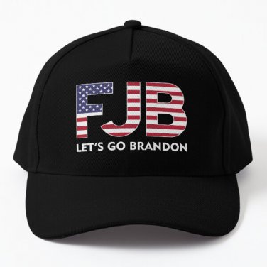 Fjb Let Is Go Brandon Baseball Cap Hat Printed Casquette Hip Hop Black