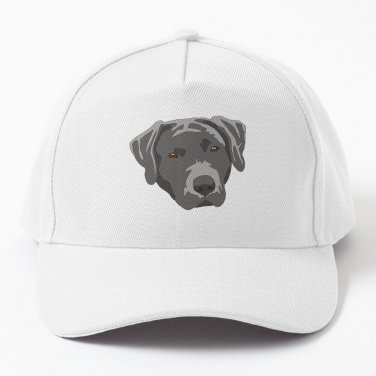 Silver Lab Face Baseball Cap Casquette Hats
