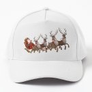 Santa Claus Reindeer Sleigh Santa Sleigh Reindeer Antlers Christmas Decorations Deer Prnt. Cap Casqu