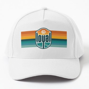 San Diego Loyal Striped Tee Baseball Cap Casquette Derby Hat Sun Hat