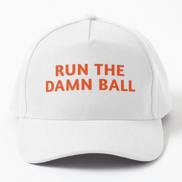 Run The Damn Ball Orange Baseball Cap Casquette Icon Derby Hat Caps