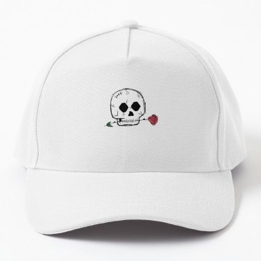 Rose Skull Baseball Cap Casquette Thermal Hat
