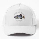 Retro Fish Cedar Key Florida- Silver Text- Island Baseball Cap Casquette Hats Hat Hat