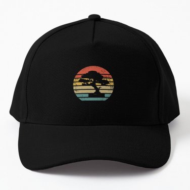 Retro Bonsai Tree Gift I Vintage Bonzai Baseball Cap Casquette Unisex Hat Hood Cap