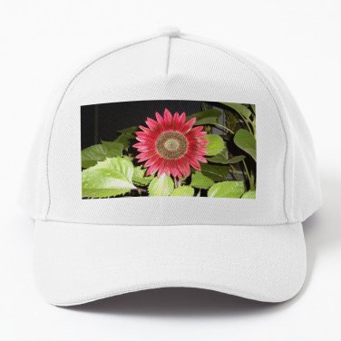 Red Sunflower Baseball Cap Casquette Snap Back Hats