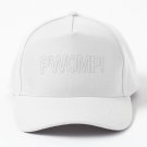 Pwomp! White Outlined Baseball Cap Casquette Hat Derby Hat Icon Tea Hats Baseball Cap Casquette Men