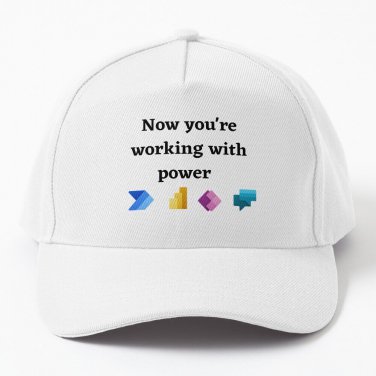 Power Platform Now You'Re Working With Power Baseball Cap Casquette Cap Horse Hats Cap