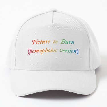 Picture Burn Homophobic Version Lgbt Sticker Baseball Cap Casquette Vintage Hat Thermal Hat