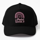 Padel Queen Leopard Rainbow's Paddle Tennis Players Baseball Cap Casquette Cap Vintage Black Cap