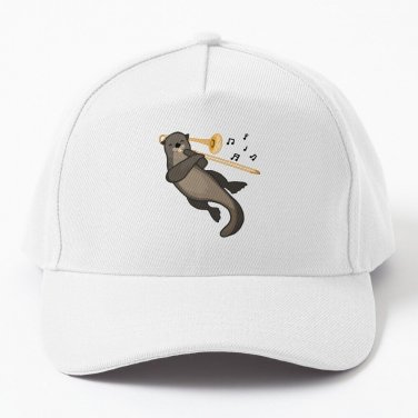 Trombone River Otter Baseball Cap Casquette Golf Capgolf Wear