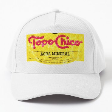 Topo Chico Agua Mineral Worn And Washed Logo Sparkling Mineral Water Classic Cap Casquette Black Cap