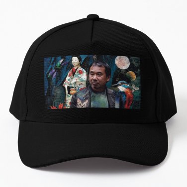 Haruki Murakami Japanese Writer Book Novel Cat 1Q84 Norwegian Wood Cap Unisex Hat