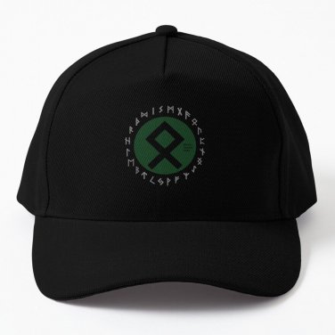 Green Othala Futhark Rune Symbol Baseball Cap Unisex Hat Casquette Snapback
