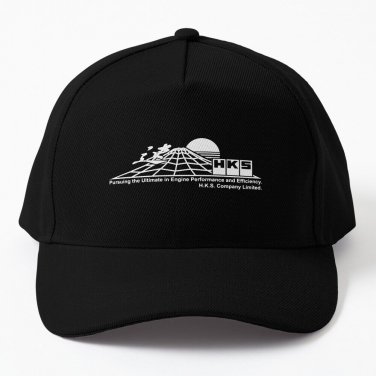 HKS - Vaporwave - Mount Fuji - White Baseball Cap Unisex Hat Casquette Snapback