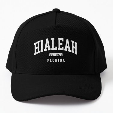 Hialeah Sports Style Established 1925 FL Baseball Cap Hat Casquette Snapback