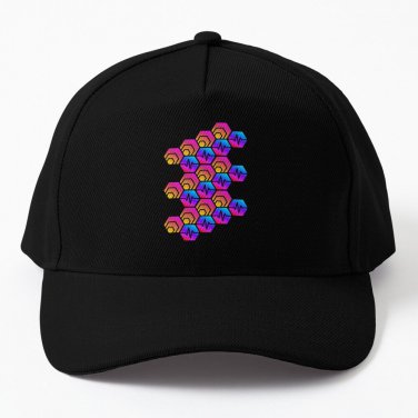 Hex And PulseChain Crypto Logo Design PLS Pulse Baseball Cap Hat Casquette Snapback
