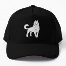 Husky White Baseball Cap Casquette Hat Black
