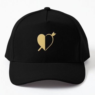 Houshou Marine Eyepatch Gold Hololive Baseball Cap Hat Black Snapback Printed Fish