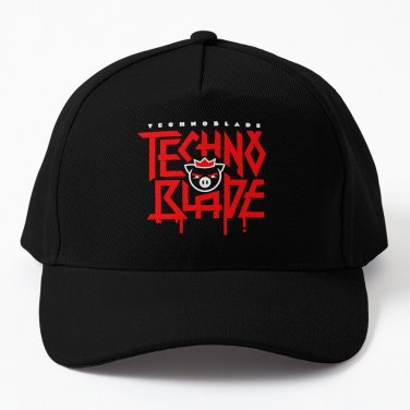 Technoblade Logo Red Baseball Cap Casquette Hats Caps Snapback Cap Funny Hat Caps