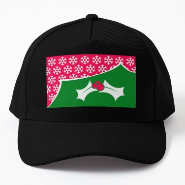 Winter Spiced Cranberry Flag Baseball Cap Casquette Rave Hat