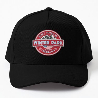 Winter Park Colorado Usa Ski Skiing Rocky Mountains Sticker T-Shirt Cap Casquette Cosplay Rave Cap C