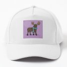 Winter Moose a Scarf Baseball Cap Casquette Streetwear Vintage Funny Hat