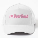 I love DoorDash Pink Baseball Cap Unisex Hat Casquette Snapback
