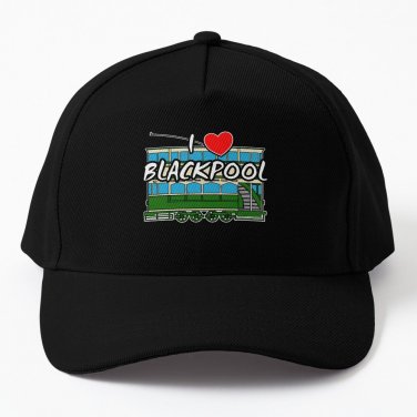 I Love Blackpool Vintage Tram Seaside Lancashire Baseball Cap Hat Casquette Snapback